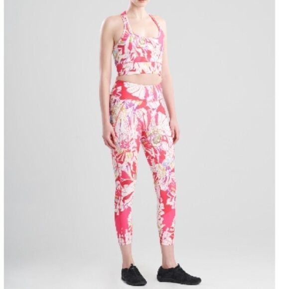 Josie Natori Solstice Printed 7/8 Leggings -pants
Pink Poppy size L - Picture 3 of 8